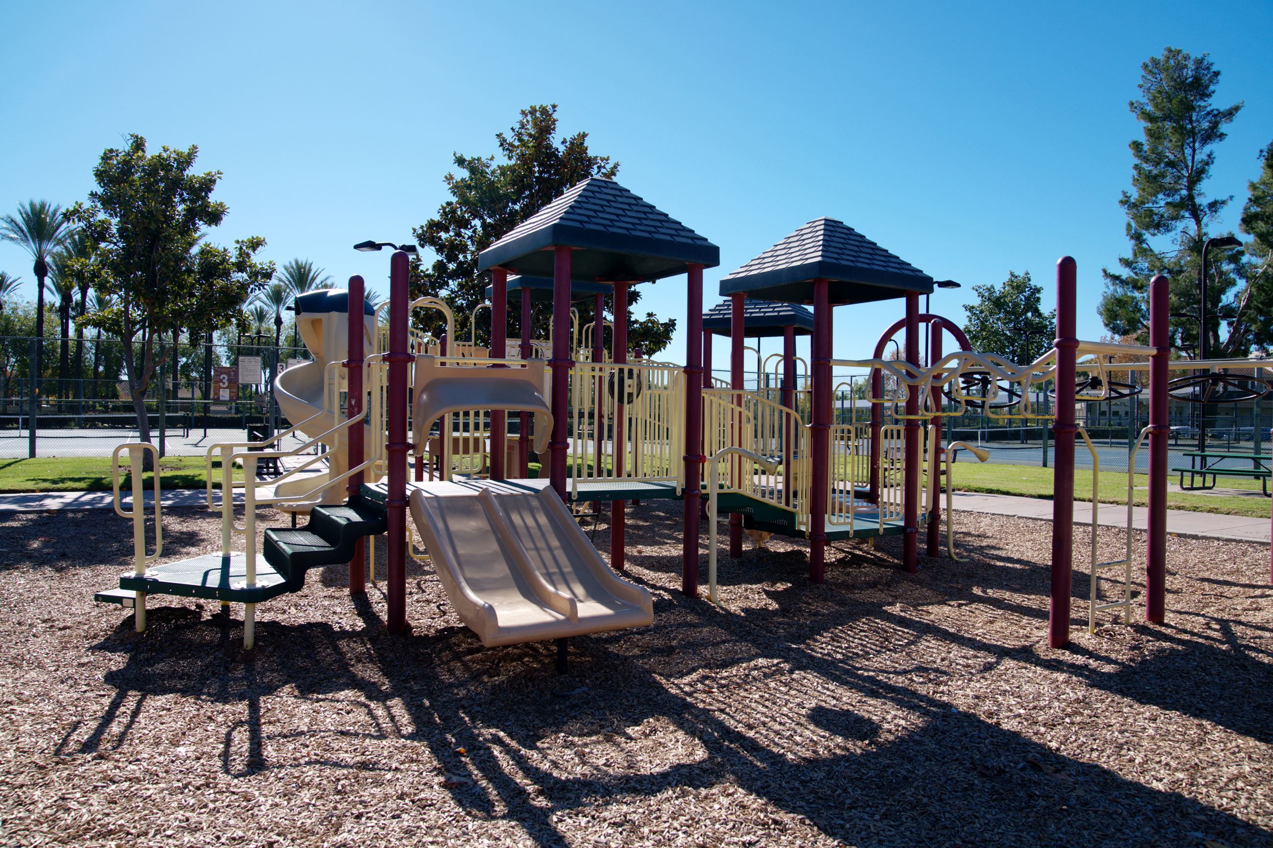 Photo of playground structure located at Grande Park